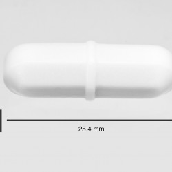 Bel-Art Spinbar Teflon Octagon Magnetic Stirring Bar; 25.4 x 8mm, White