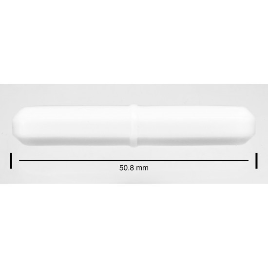Bel-Art Spinbar Teflon Octagon Magnetic Stirring Bar; 50.8 x 8mm, White