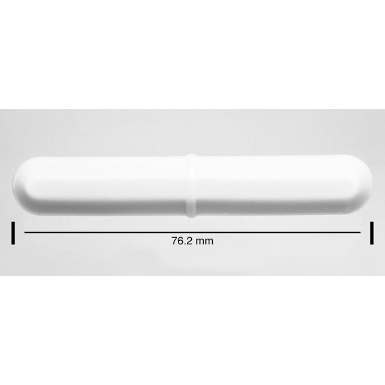 Bel-Art Spinbar Teflon Octagon Magnetic Stirring Bar; 76.2 x 12.7mm, White Bel-Art Spinbar Teflon Octagon Magnetic Stirring Bar; 76.2 x 12.7mm, White