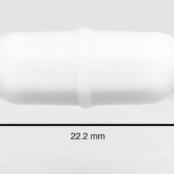 Bel-Art Spinbar Teflon Octagon Magnetic Stirring Bar; 22.2 x 8mm, White