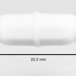 Bel-Art Spinbar Teflon Octagon Magnetic Stirring Bar; 22.2 x 8mm, White