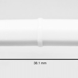 Bel-Art Spinbar Teflon Octagon Magnetic Stirring Bar; 38.1 x 8mm, White