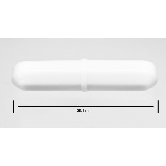 Bel-Art Spinbar Teflon Octagon Magnetic Stirring Bar; 38.1 x 8mm, White Bel-Art Spinbar Teflon Octagon Magnetic Stirring Bar; 38.1 x 8mm, White