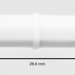 Bel-Art Spinbar Teflon Octagon Magnetic Stirring Bar; 28.6 x 8mm, White