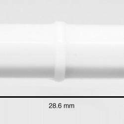 Bel-Art Spinbar Teflon Octagon Magnetic Stirring Bar; 28.6 x 8mm, White