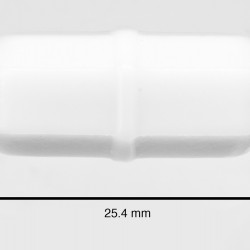 Bel-Art Spinbar Teflon Octagon Magnetic Stirring Bar; 25.4 x 9.5mm, White