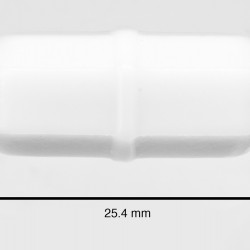 Bel-Art Spinbar Teflon Octagon Magnetic Stirring Bar; 25.4 x 9.5mm, White