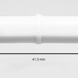 Bel-Art Spinbar Teflon Octagon Magnetic Stirring Bar; 41.3 x 8mm, White