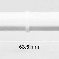 Bel-Art Spinbar Teflon Octagon Magnetic Stirring Bar; 63.5 x 8mm, White