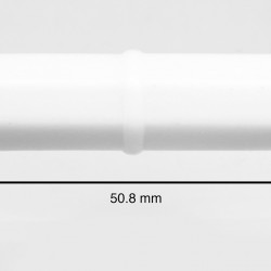 Bel-Art Spinbar Teflon Octagon Magnetic Stirring Bar; 50.8 x 9.5mm, White