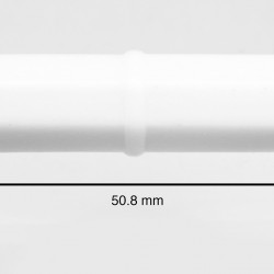Bel-Art Spinbar Teflon Octagon Magnetic Stirring Bar; 50.8 x 9.5mm, White