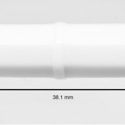 Bel-Art Spinbar Teflon Octagon Magnetic Stirring Bar; 38.1 x 9.5mm, White