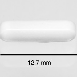 Bel-Art Spinbar Teflon Octagon Magnetic Stirring Bar; 12.7 x 3.2mm, White