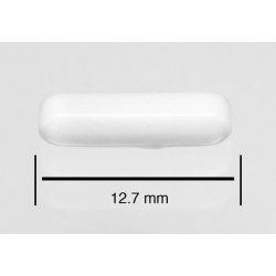Bel-Art Spinbar Teflon Octagon Magnetic Stirring Bar; 12.7 x 3.2mm, White