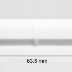 Bel-Art Spinbar Teflon Octagon Magnetic Stirring Bar; 63.5 x 9.5mm, White