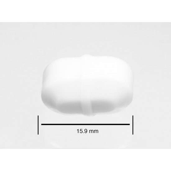 Bel-Art Spinbar Teflon Octagon Magnetic Stirring Bar; 15.9 x 9.5mm, White Bel-Art Spinbar Teflon Octagon Magnetic Stirring Bar; 15.9 x 9.5mm, White