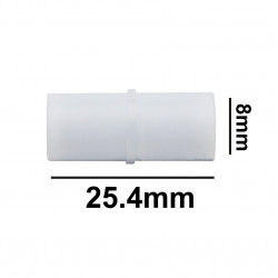 Bel-Art Spinbar Teflon Cylindrical Magnetic Stirring Bar; 25.4 x 8mm, White