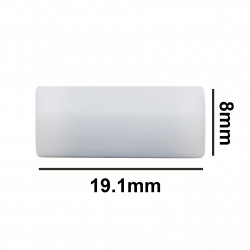 Bel-Art Spinbar Teflon Cylindrical Magnetic Stirring Bar; 19.1 x 8mm, White