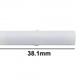 Bel-Art Spinbar Teflon Cylindrical Magnetic Stirring Bar; 38.1 x 8mm, White