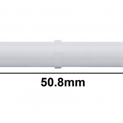 Bel-Art Spinbar Teflon Cylindrical Magnetic Stirring Bar; 50.8 x 9.5mm, White
