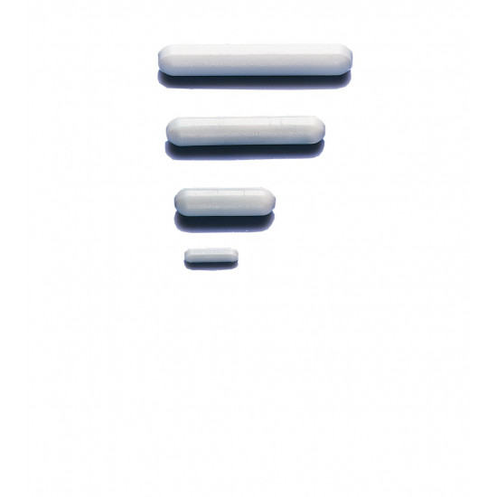 Bel-Art Spinbar Teflon Disposable Polygon Magnetic Stirring Bars; 25.4 x 8mm, White (Pack of 100)