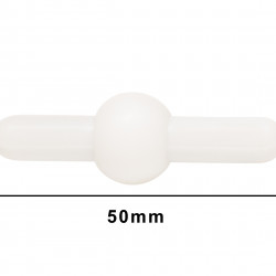 Bel-Art Saturn Spinbar Teflon Magnetic Stirring Bar; 50mm, White