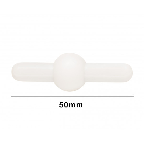 Bel-Art Saturn Spinbar Teflon Magnetic Stirring Bar; 50mm, White