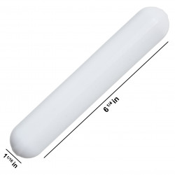 Bel-Art Spinbar Giant Polygon Teflon Magnetic Stirring Bar; 159 x 27mm, White, without Pivot Ring