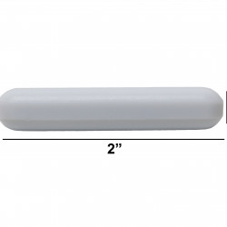 Bel-Art Spinbar Teflon Polygon Magnetic Stirring Bar; 2 x ⅜ in., White, without Pivot Ring