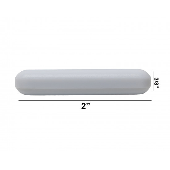 Bel-Art Spinbar Teflon Polygon Magnetic Stirring Bar; 2 x ⅜ in., White, without Pivot Ring Bel-Art Spinbar Teflon Polygon Magnetic Stirring Bar; 2 x ⅜ in., White, without Pivot Ring