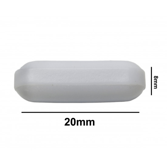 Bel-Art Spinbar Teflon Polygon Magnetic Stirring Bar; 20 x 8mm, White, without Pivot Ring Bel-Art Spinbar Teflon Polygon Magnetic Stirring Bar; 20 x 8mm, White, without Pivot Ring