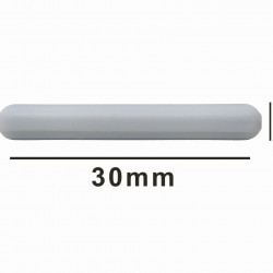 Bel-Art Spinbar Teflon Polygon Magnetic Stirring Bar; 30 x 8mm, White, without Pivot Ring