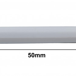 Bel-Art Spinbar Teflon Polygon Magnetic Stirring Bar; 50 x 8mm, White, without Pivot Ring