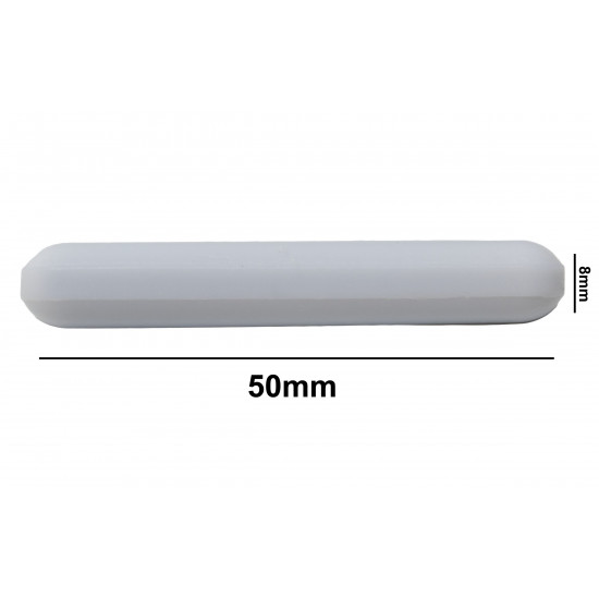 Bel-Art Spinbar Teflon Polygon Magnetic Stirring Bar; 50 x 8mm, White, without Pivot Ring Bel-Art Spinbar Teflon Polygon Magnetic Stirring Bar; 50 x 8mm, White, without Pivot Ring