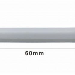 Bel-Art Spinbar Teflon Polygon Magnetic Stirring Bar; 60 x 7mm, White, without Pivot Ring