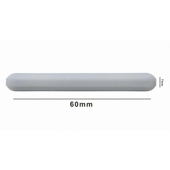 Bel-Art Spinbar Teflon Polygon Magnetic Stirring Bar; 60 x 7mm, White, without Pivot Ring Bel-Art Spinbar Teflon Polygon Magnetic Stirring Bar; 60 x 7mm, White, without Pivot Ring
