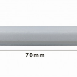 Bel-Art Spinbar Teflon Polygon Magnetic Stirring Bar; 70 x 10mm, White, without Pivot Ring