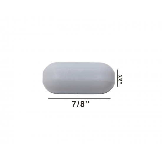 Bel-Art Spinbar Teflon Polygon Magnetic Stirring Bar; ⅞ x ⅜ in., White, without Pivot Ring Bel-Art Spinbar Teflon Polygon Magnetic Stirring Bar; ⅞ x ⅜ in., White, without Pivot Ring