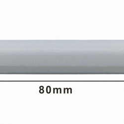 Bel-Art Spinbar Teflon Polygon Magnetic Stirring Bar; 80 x 10mm, White, without Pivot Ring