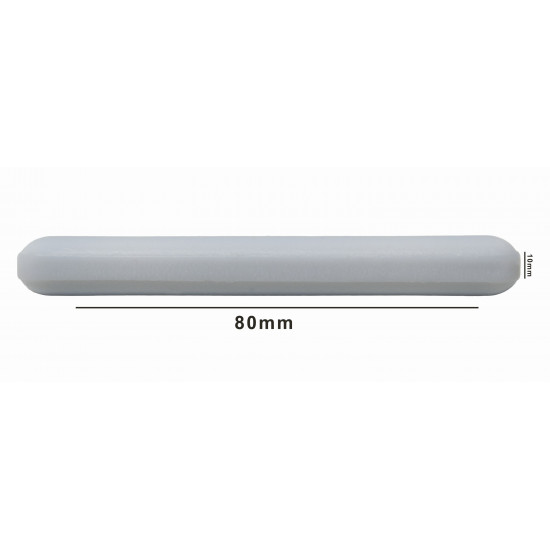 Bel-Art Spinbar Teflon Polygon Magnetic Stirring Bar; 80 x 10mm, White, without Pivot Ring Bel-Art Spinbar Teflon Polygon Magnetic Stirring Bar; 80 x 10mm, White, without Pivot Ring