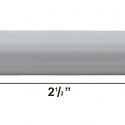 Bel-Art Spinbar Teflon Polygon Magnetic Stirring Bar; 2½ x ½ in., White, without Pivot Ring