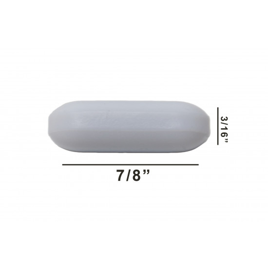 Bel-Art Spinbar Teflon Polygon Magnetic Stirring Bar; ⅞ x ³/₁₆ in., White, without Pivot Ring Bel-Art Spinbar Teflon Polygon Magnetic Stirring Bar; ⅞ x ³/₁₆ in., White, without Pivot Ring