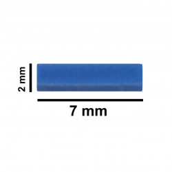 Bel-Art Spinbar Teflon Micro (Flea) Magnetic Stirring Bar; 7 x 2mm, Blue
