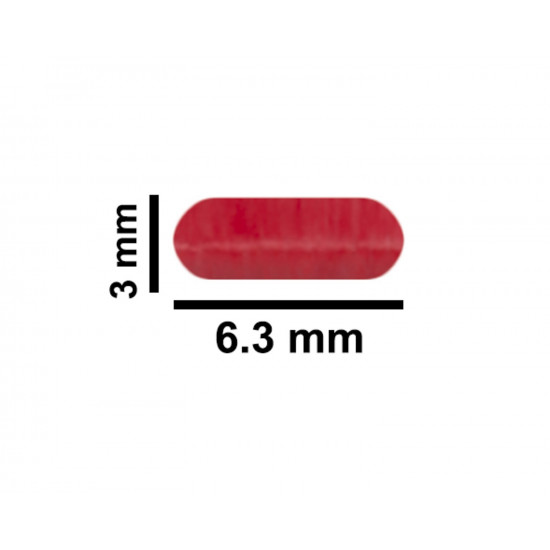 Bel-Art Spinbar Teflon Micro (Flea) Magnetic Stirring Bar; 6.35 x 3mm, Red