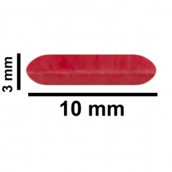 Bel-Art Spinbar Teflon Micro (Flea) Magnetic Stirring Bar; 10 x 3mm, Red