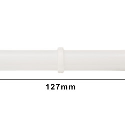 Bel-Art Spinbar Giant Polygon Teflon Magnetic Stirring Bar; 127 x 16mm, White, with Pivot Ring