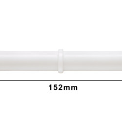 Bel-Art Spinbar Giant Polygon Teflon Magnetic Stirring Bar; 152 x 19mm, White, with Pivot Ring