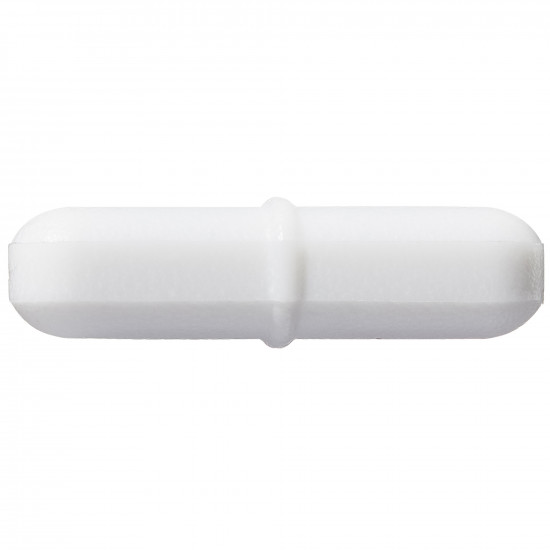 Bel-Art Spinbar Teflon Polygon Magnetic Stirring Bar; 25 x 6mm, White, Pivot Ring