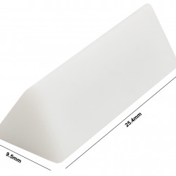 Bel-Art Spinwedge Teflon Magnetic Stirring Bar; 9.5 x 25.4mm, White