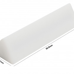 Bel-Art Spinwedge Teflon Magnetic Stirring Bar; 12.7 x 50.8mm, White